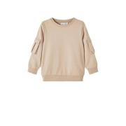 NAME IT MINI sweater NMMOLI beige Effen - 98 | Sweater van NAME IT