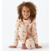 Little Label pyjama met hartjes van katoen roze Meisjes Stretchkatoen ...
