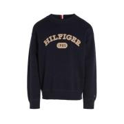 Tommy Hilfiger sweater met printopdruk donkerblauw Trui Printopdruk - ...
