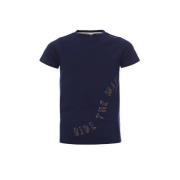 COMMON HEROES T-shirt met tekst donkerblauw Jongens Stretchkatoen Rond...