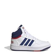 adidas Originals Hoops Mid 3.0 sneakers wit/blauw/rood Jongens Imitati...