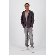 Raizzed straight fit jeans Berlin Crafted met slijtage mid grey stone ...