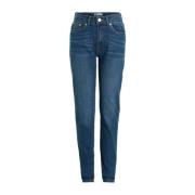 Levi's mom jeans all the feels Blauw Meisjes Stretchdenim Effen - 164