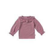 Your Wishes baby longsleeve Nyna met ruches paars Meisjes Modal Ronde ...