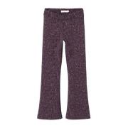 NAME IT KIDS bootcut broek NKFTRIKKALEO met all over print paars/zwart...