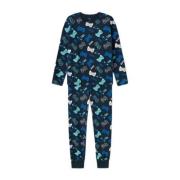 NAME IT KIDS pyjama NKMNIGHTSET donkerblauw Jongens Stretchkatoen Rond...