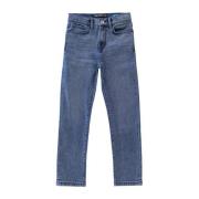 Cars wide leg jeans GARWELL dark used Blauw Jongens Denim Effen - 116