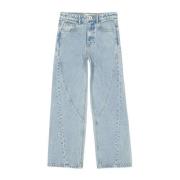 Vingino loose fit jeans Cato blauw Meisjes Katoen Effen - 134