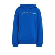 Tommy Hilfiger hoodie met tekst felblauw Sweater Tekst - 152