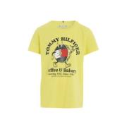 Tommy Hilfiger T-shirt TOMMY BAGELS met printopdruk citroengeel Meisje...