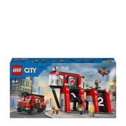 LEGO City Brandweerkazerne en brandweerauto 60414 Bouwset