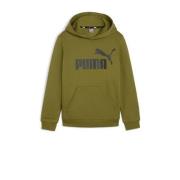 Puma hoodie olijfgroen/zwart Sweater Logo - 128 | Sweater van Puma