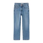 NAME IT KIDS straight fit jeans NKFROSE medium blue denim Blauw Effen ...