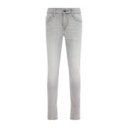 WE Fashion Blue Ridge skinny jeans light grey denim Grijs Jongens Stre...