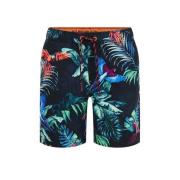 WE Fashion zwemshort donkerblauw Jongens Gerecycled polyester All over...