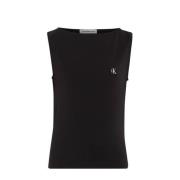 Calvin Klein T-shirt zwart Meisjes Stretchkatoen Ronde hals Effen - 14...