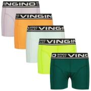 Vingino boxershort Colors - set van 5 groen/multicolor Jongens Stretch...