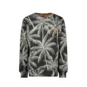 Vingino sweater Nintas met all over print grijs/ecru All over print - ...