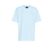 Shoeby T-shirt lichtblauw Jongens Katoen Ronde hals Effen - 122/128