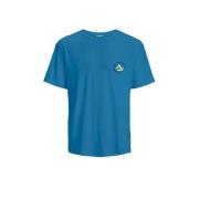 JACK & JONES JUNIOR T-shirt JCOFAST met printopdruk blauw Jongens Kato...