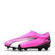 Puma Ultra Match FG/AG Junior voetbalschoenen roze/wit/zwart Jongens/M...