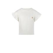 Koko Noko T-shirt wit Meisjes Katoen Ronde hals Effen - 128