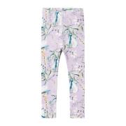 NAME IT MINI legging NMFDOLLY met all over print lila/multicolor Paars...