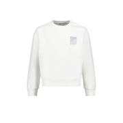 America Today sweater Sari JR met backprint offwhite Wit Backprint - 1...