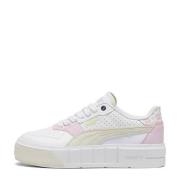 Puma Cali Court Match sneakers wit/lichtroze/zand Jongens/Meisjes Leer...