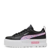 Puma Wild sneakers zwart/roze/lila Meisjes Imitatieleer Dierenprint - ...