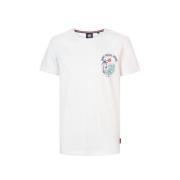 Petrol Industries T-shirt wit Jongens Katoen Ronde hals Effen - 116