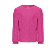 KIDS ONLY GIRL top KOGSMILLA met open detail fuchsia Roze Meisjes Poly...