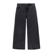 Levi's Kids ALTERED '94 wide leg jeans rain cloud Zwart Meisjes Denim ...