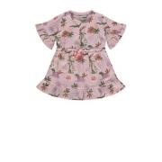 Babyface baby jurk met all over print roze Meisjes Stretchkatoen Ronde...