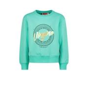 Vingino sweater met printopdruk tropisch mintgroen Printopdruk - 128