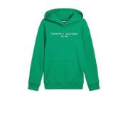 Tommy Hilfiger hoodie met logo groen Sweater Logo - 104