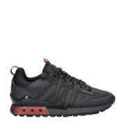 Cruyff Fearia sneakers zwart/rood Jongens Imitatieleer - 36