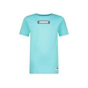 Vingino T-shirt Hifot met printopdruk aquablauw Jongens Stretchkatoen ...