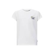 Retour Jeans T-shirt Grazia met printopdruk wit Meisjes Katoen Ronde h...