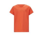 Retour Jeans T-shirt Seth oranje Jongens Katoen Ronde hals Effen - 116