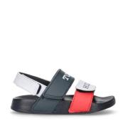 Tommy Hilfiger sandalen blauw/wit/rood Jongens Imitatieleer Logo - 29