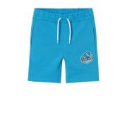 NAME IT KIDS sweatshort NKMDALOVAN met printopdruk blauw Korte broek P...