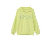 s.Oliver hoodie met printopdruk geel Sweater Printopdruk - 104/110