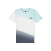 Garcia dip-dye T-shirt wit/donkerblauw/lichtblauw Jongens Katoen Ronde...