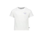 America Today T-shirt met backprint wit Meisjes Biologisch katoen Rond...
