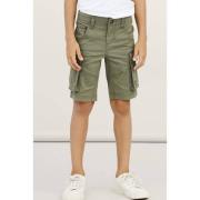 NAME IT KIDS regular fit cargo bermuda NKMRYAN kaki Korte broek Groen ...