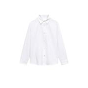 Mango Kids blouse met all over print wit Meisjes Katoen Klassieke kraa...
