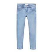 Mango Kids straight fit jeans changeant blauw Jongens Denim Effen - 12...