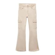 Mango Kids flared jeans beige Meisjes Stretchdenim - 172(L)