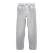 Mango Kids regular fit jeans grijs Meisjes Denim Effen - 152(XXS)